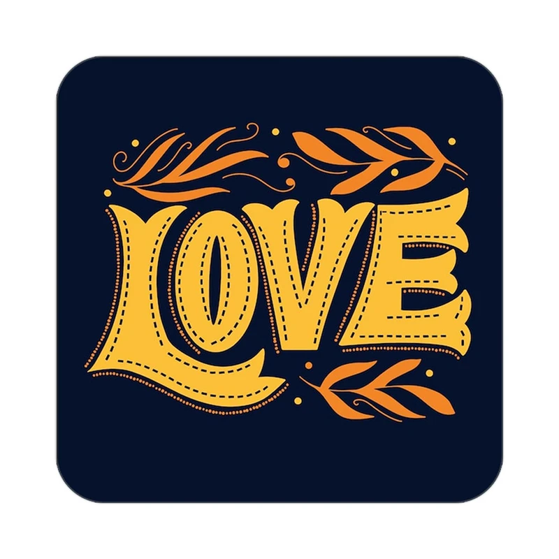 زیر لیوانی کاکتی طرح عاشقانه مدل mp39145