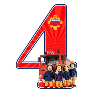 استند رومیزی مدل تولد عدد 4 طرح سام آتش نشان کد 974