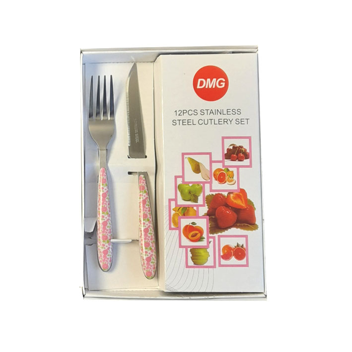 ست کارد و چنگال میوه خوری 12 پارچه دی ام جی کد pi12