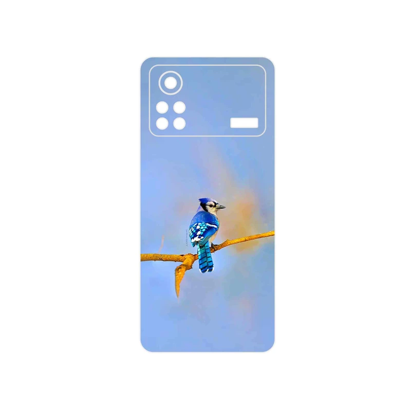 برچسب پوششی ماهوت مدل Cyanocitta cristata مناسب برای گوشی موبایل شیائومی Poco X4 Pro 5G