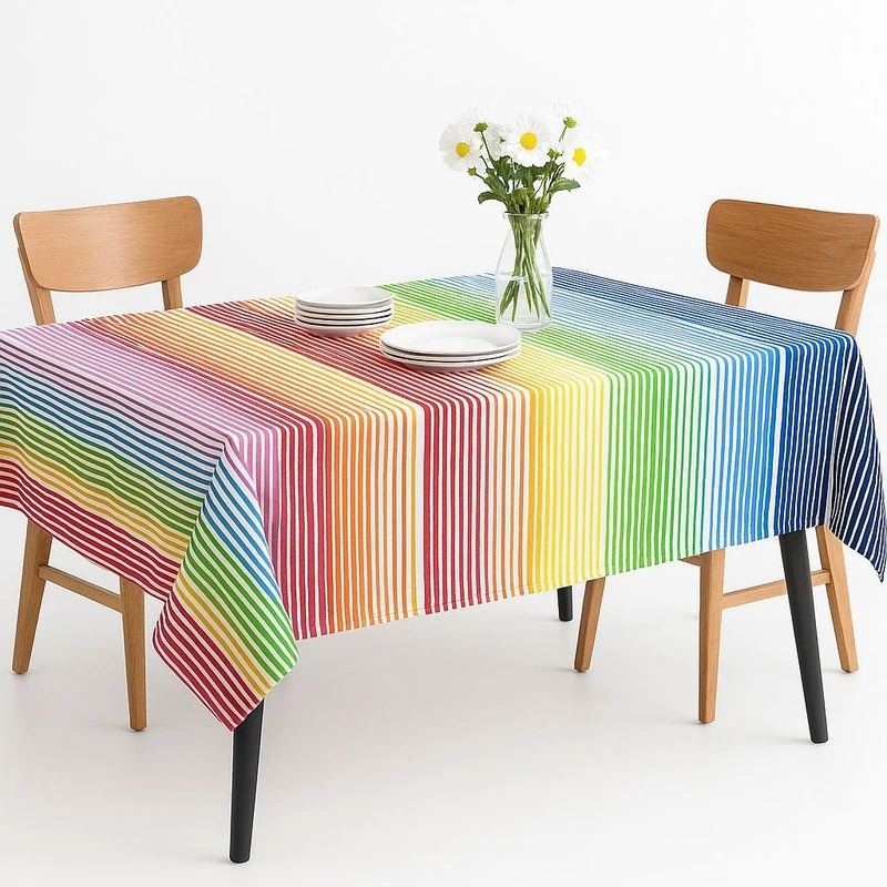 سفره ۴ نفره مدل رنگین کمان سایز ۹۰*۹۰ سانتیمتر