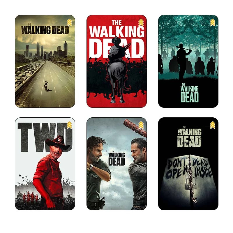 استیکر کارت مدل سام نگار طرح مردگان متحرک The Walking Dead کد SP1264 مجموعه 6 عددی