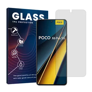 محافظ صفحه نمایش شفاف گلس مدل Resistant مناسب برای گوشی موبایل شیائومی Poco X6 Pro