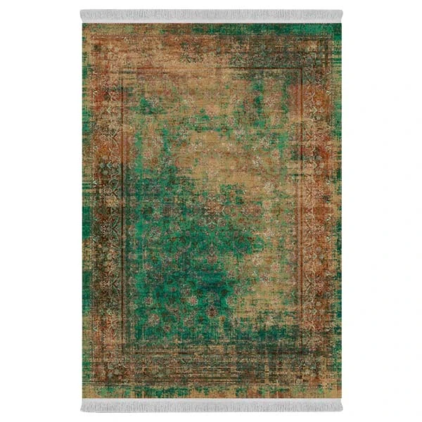 فرش پارچه‌ای دفه مدل فرشینه طرح مدرن کد 670