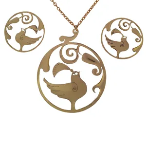 نیم ست زنانه طرح مرغ آمین