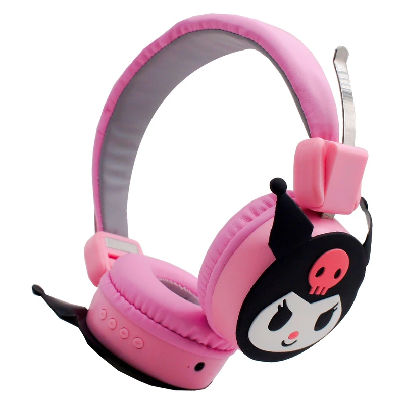 هدفون بی سیم طرح فانتزی کرومی مدل Kuromi-AH-807L