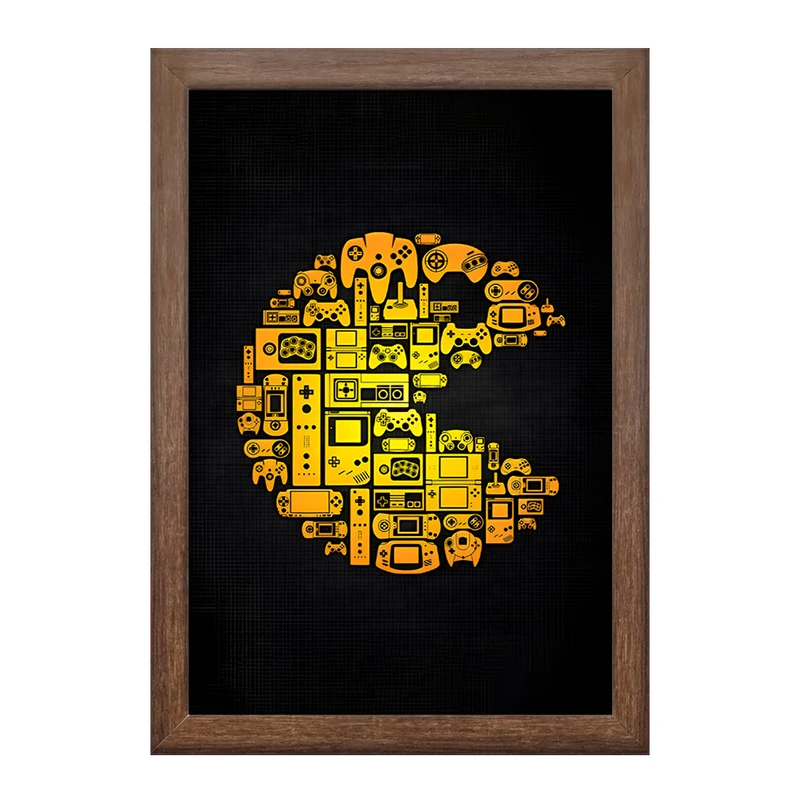 تابلو خندالو طرح پک من (PAC-MAN) کد F4297