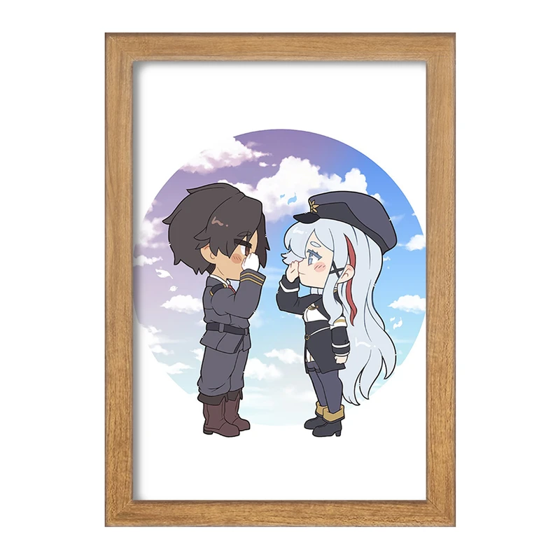 تابلو خندالو مدل میلیزه و شین انیمه 86 کد 33828