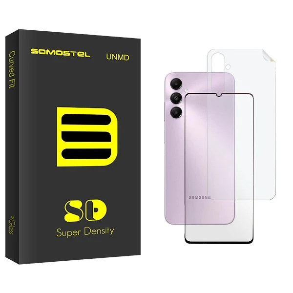 محافظ صفحه نمایش شیشه ای سوماستل مدل SD مناسب برای گوشی موبایل سامسونگ Galaxy A15  به همراه محافظ پشت گوشی