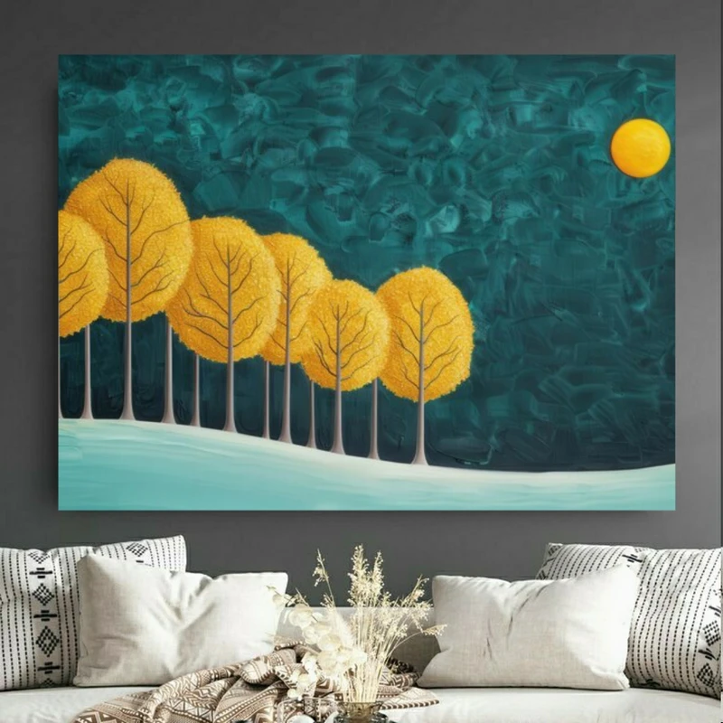 پوستر طرح نقاشی مدل انتزاعی کد BK24082