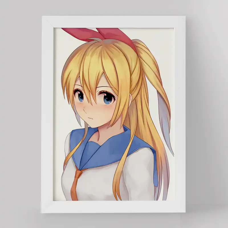 تابلو خندالو مدل انیمه عشق دروغین کد 17152