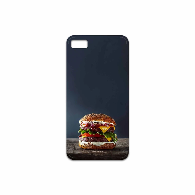 برچسب پوششی ماهوت مدل Hamburger مناسب برای گوشی موبایل بلک بری Z10