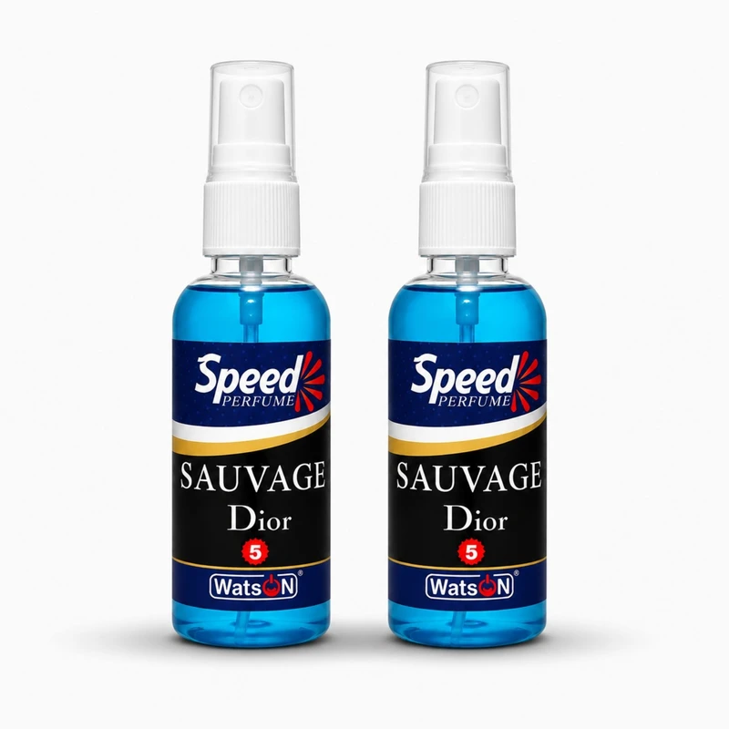 اسپری خوشبوکننده واتسون مدل Speed با رایحه ادکلن SAUVAGE حجم 60 میلی‌ لیتر بسته 2 عددی