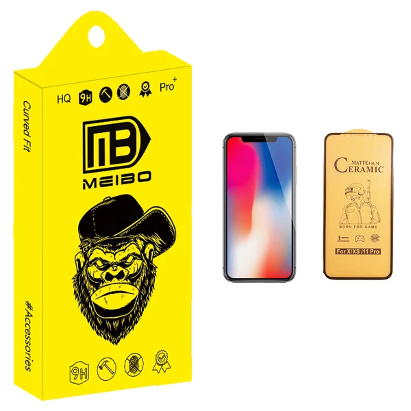 محافظ صفحه نمایش سرامیکی میبو مدل +MHD مناسب برای گوشی موبایل اپل iPhone X
