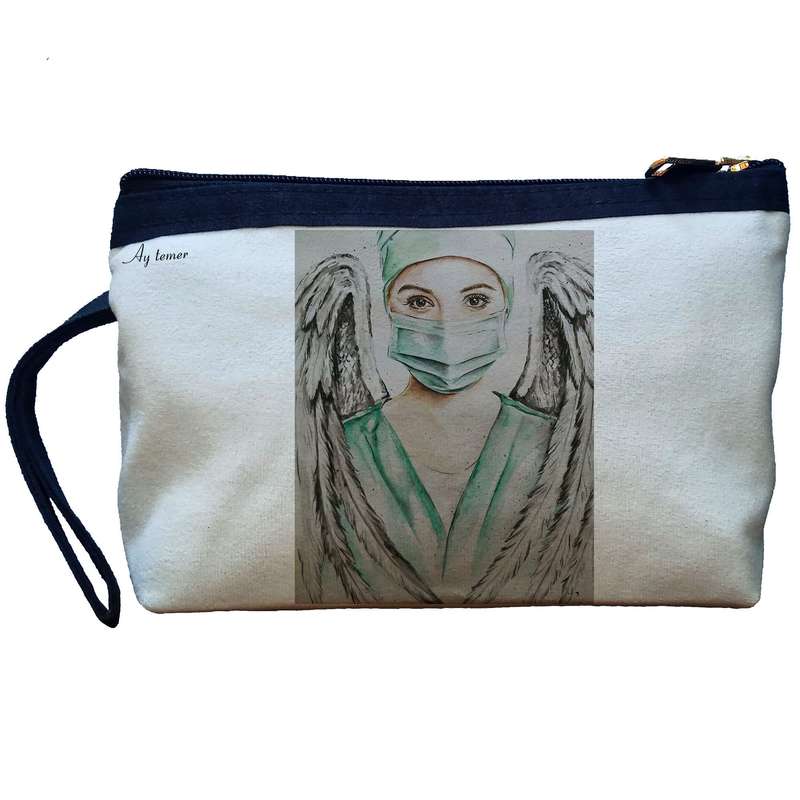 کیف لوازم آرایش زنانه آی تمر مدل پرستار کد 153