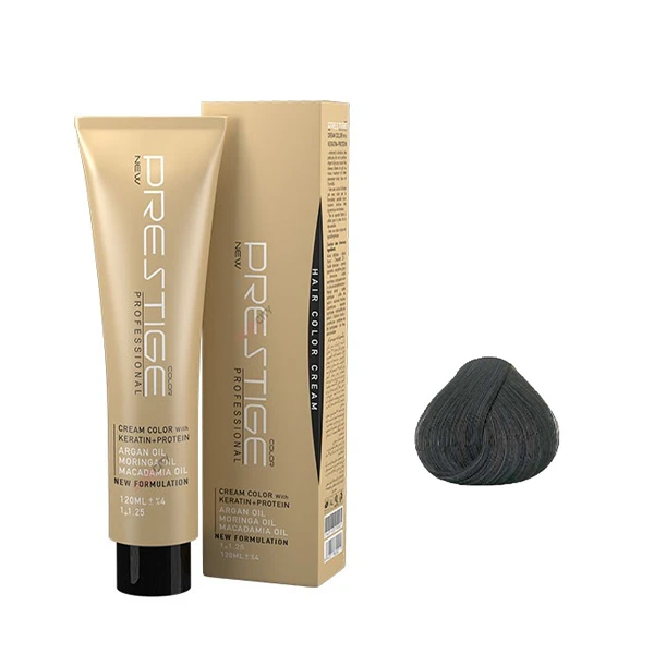 رنگ مو پرستیژ شماره 3.1 حجم 120 میلی‌لیتر رنگ قهوه‌ای، خاکستری تیره