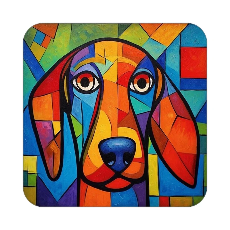 زیر لیوانی کاکتی طرح حیوانات رنگی مدل mp26038