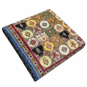 روفرشی طرح چهارخونه زمینه چندرنگ