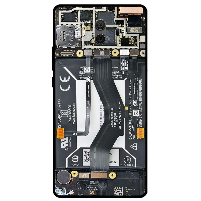 کاور مگافون طرح برد موبایل مدل 8004 مناسب برای گوشی موبایل هوآوی Mate 10