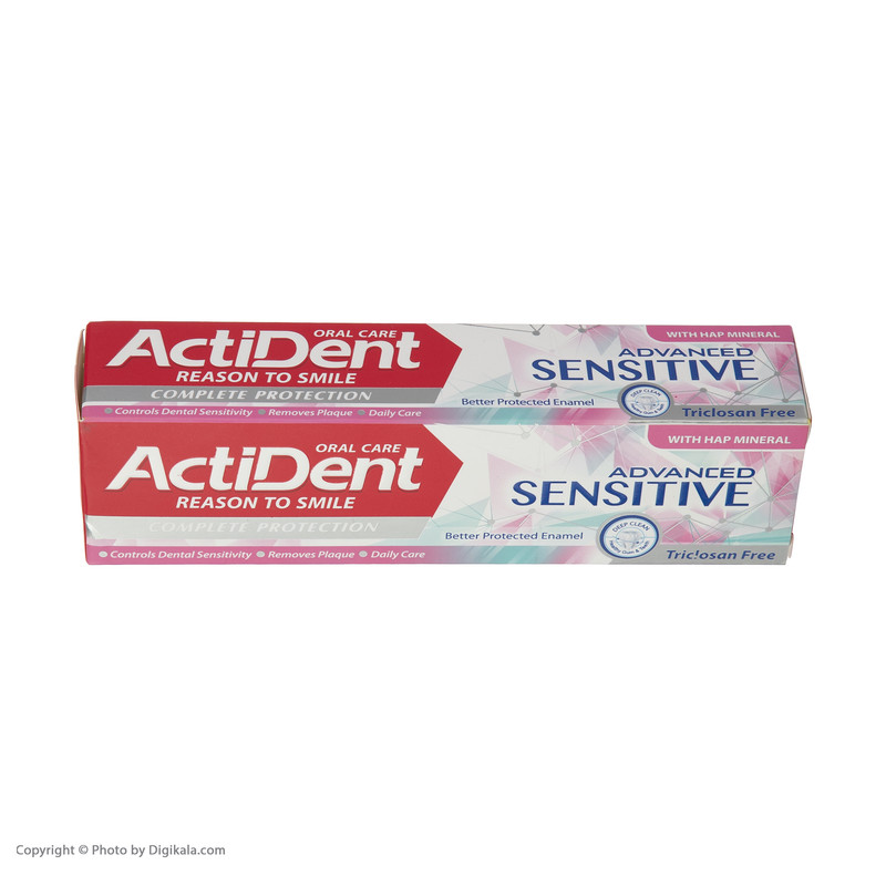 خمیر دندان اکتیدنت مدل Sensetive وزن 130 گرم
