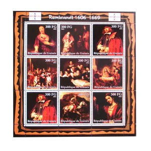 تمبر یادگاری مدل REMBRANDT کد F-979 مجموعه 9 عددی