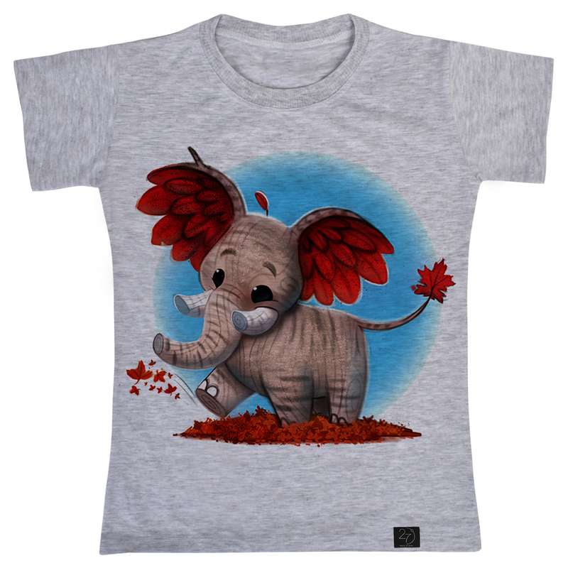 تی شرت پسرانه 27 مدل فیل کوچولو کد B41