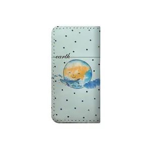 کیف پول مدل دست دوز طرح زمین من کد shj015