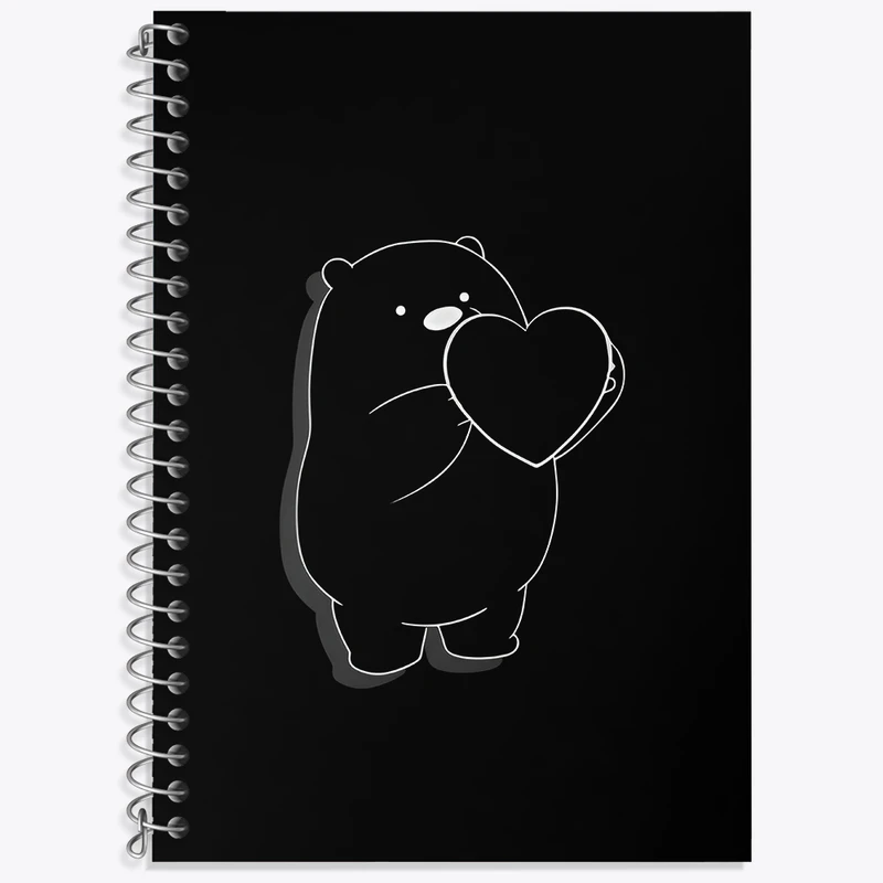 دفتر لغت 50 برگ خندالو طرح خرس کیوت کد N3312