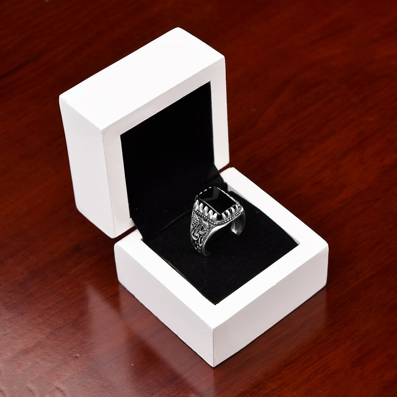 انگشتر نقره مردانه مدل طراح یاعلی انگشتر نقره مردانه مدل طراح یاعلی