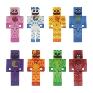 اکشن فیگور مدل ماینکرافت طرح انیمیشن Smiling Critter مجموعه 8 عددی 