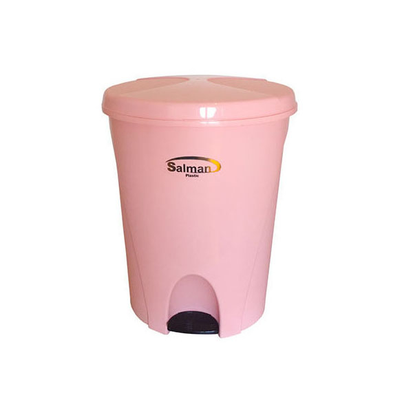 سطل زباله پدالی پلاستیک سلمان مدل L380
