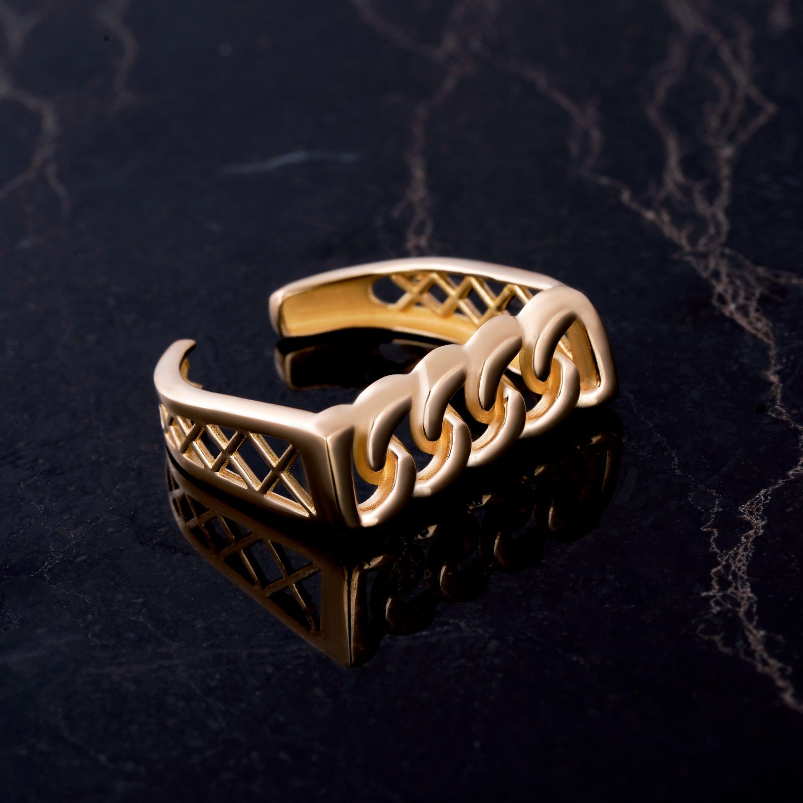انگشتر طلا 18 عیار زنانه جواهری سون مدل 3609 -  - 2