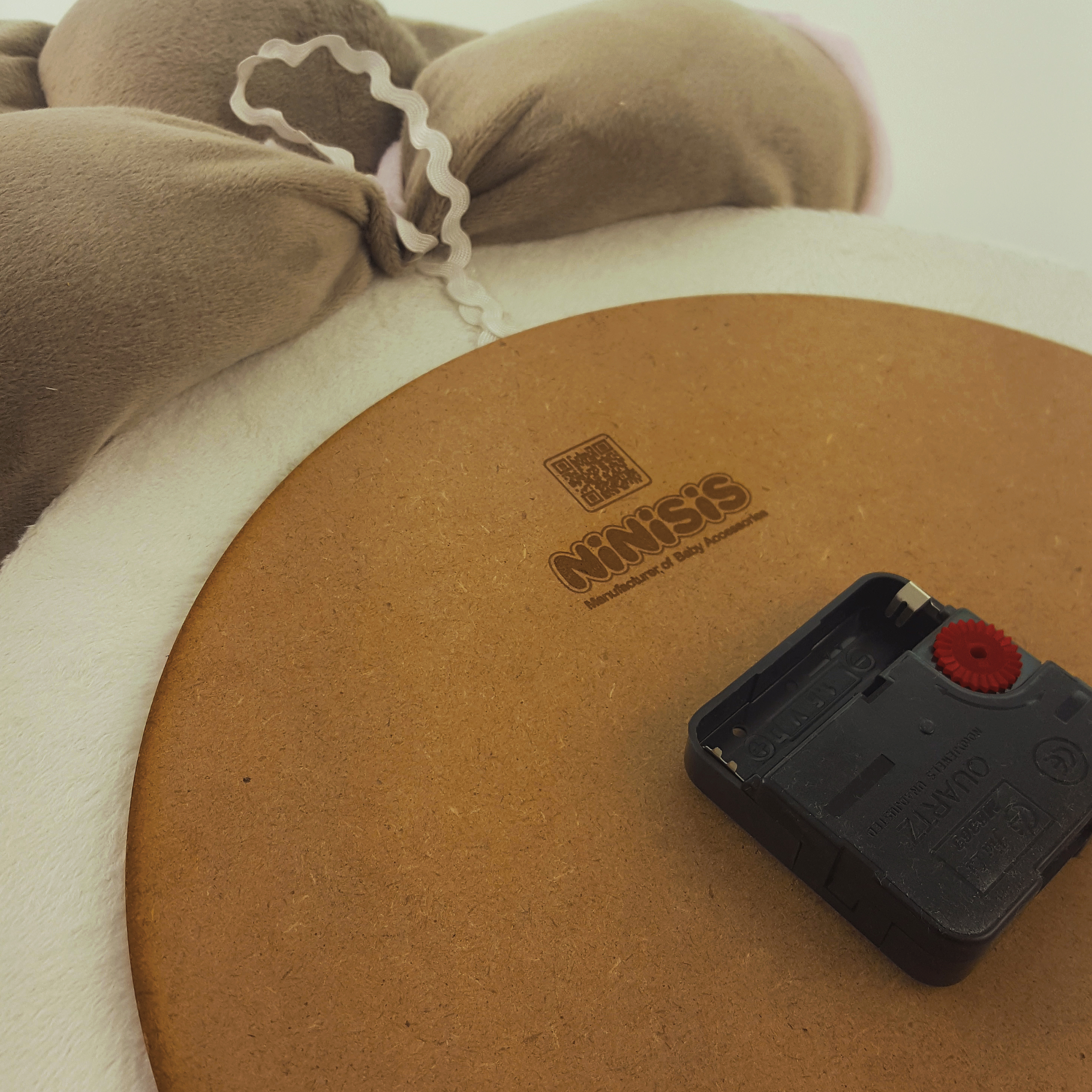 ساعت دیواری کودک نی نی سیس مدل فیل کد W-F/AB