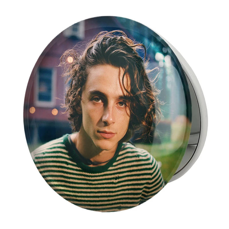 آینه جیبی خندالو طرح تیموتی شالامی Timothée Chalamet مدل تاشو کد 19296 