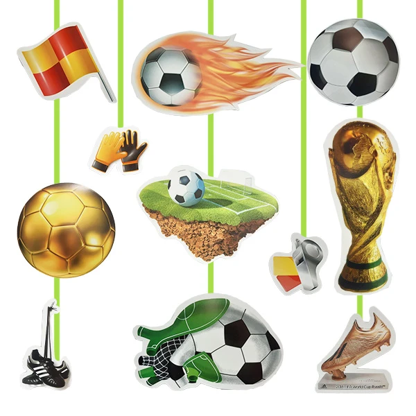 ریسه تزئینی مدل فوتبالی کد FootballSaghfiAviz1 مجموعه 11 عددی