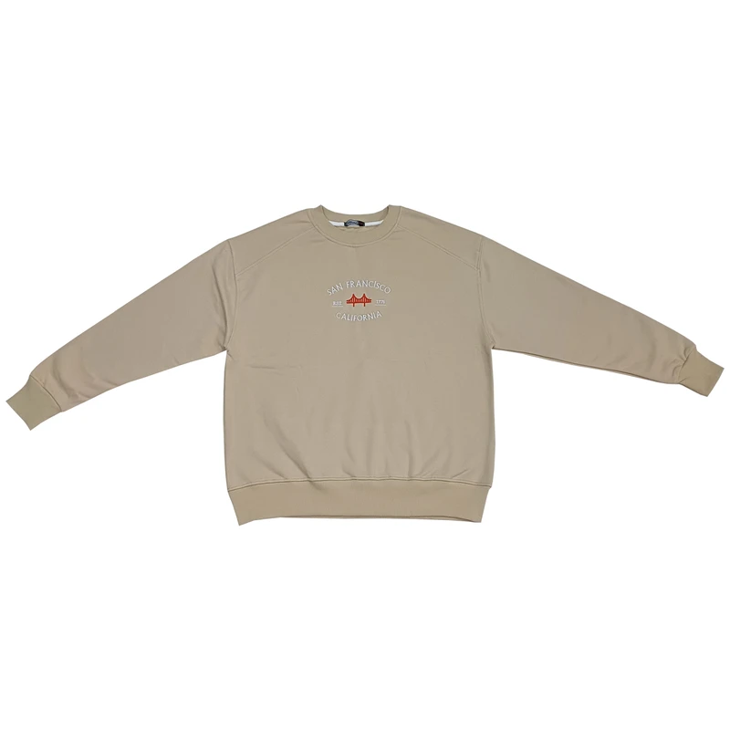 سویشرت زنانه مدل دورس نخ پنبه تو کرکی 6498 رنگ کرم