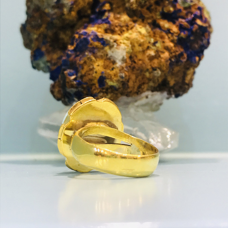 انگشتر نقره زنانه مدل دستساز فیروزه نیشابوری