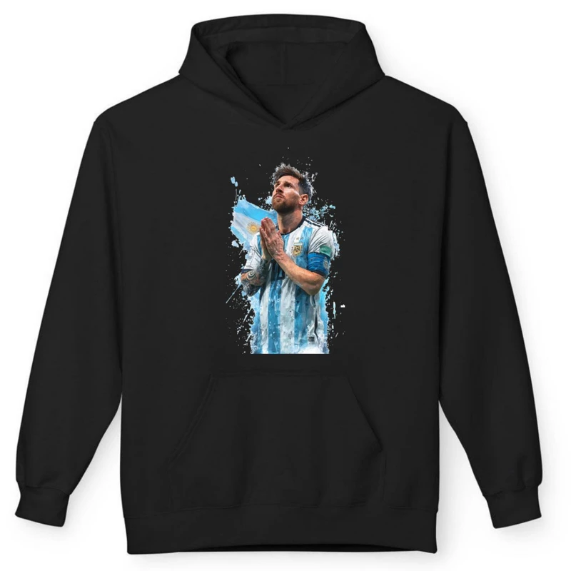 هودی مردانه پاد آفرین مدل فوتبالی لیونل مسی کد 1333