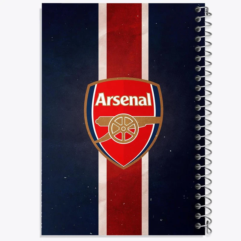 دفتر ژورنال نویسی 50 برگ خندالو مدل نقطه ای طرح باشگاه آرسنال کد 27178