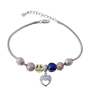      دستبند نقره زنانه بازرگانی میلادی کد DP_143