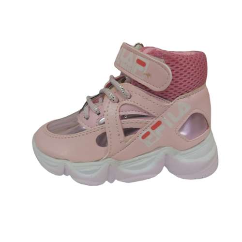 کفش راحتی دخترانه مدل ساقدار رنگ صورتی