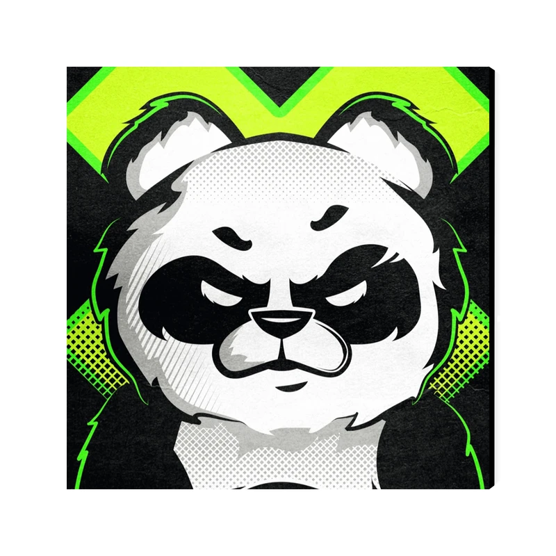 تابلو شاسی عرش مدل فانتزی پاندا خشمگین کد As1717