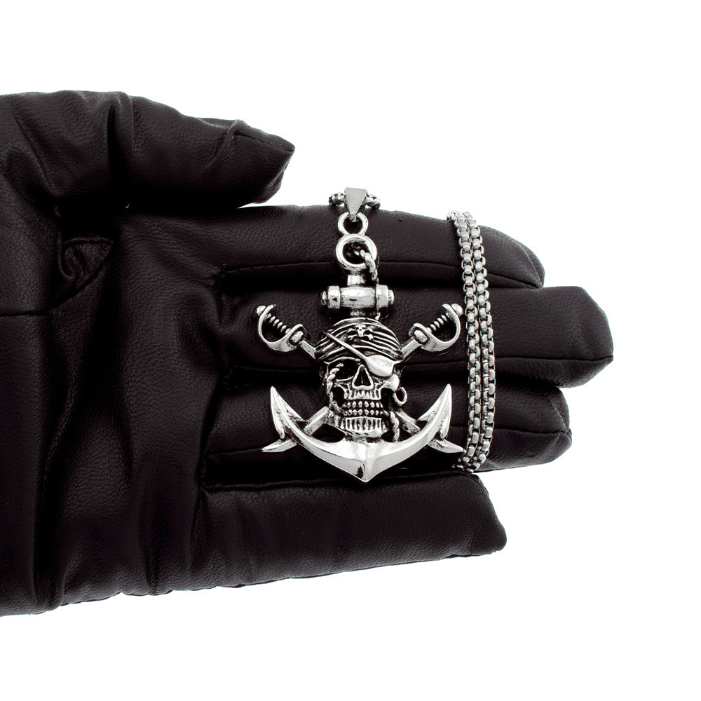 گردنبند مردانه برانت طرح دزدان دریایی کارائیب