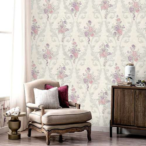 کاغذ دیواری مدل داماسک گلدار کد 5037