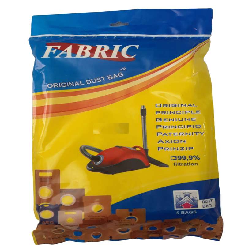 پاکت جاروبرقی فابریک کد 001 بسته 5 عددی مناسب برای جاروبرقی LG 7000