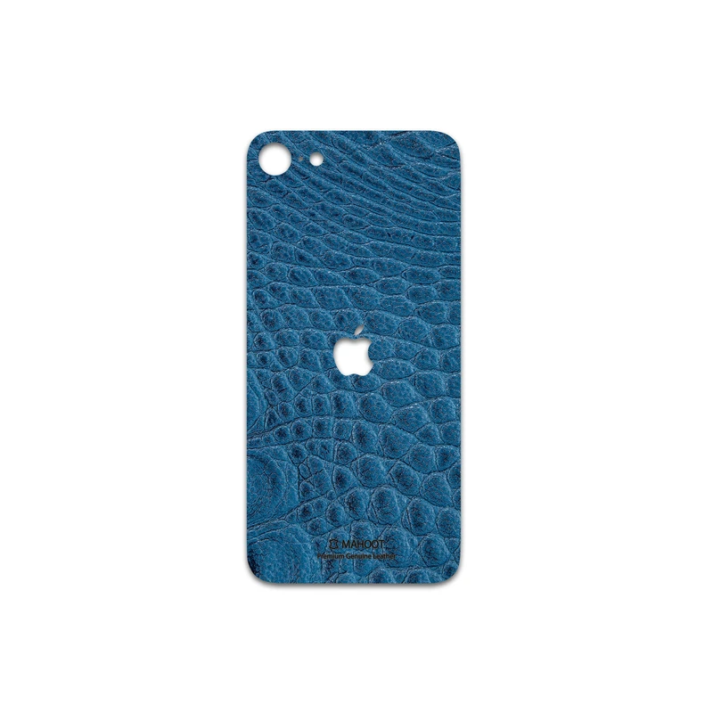 برچسب پوششی ماهوت مدل Blue-Crocodile-Leather مناسب برای گوشی موبایل اپل iPhone SE 2020
