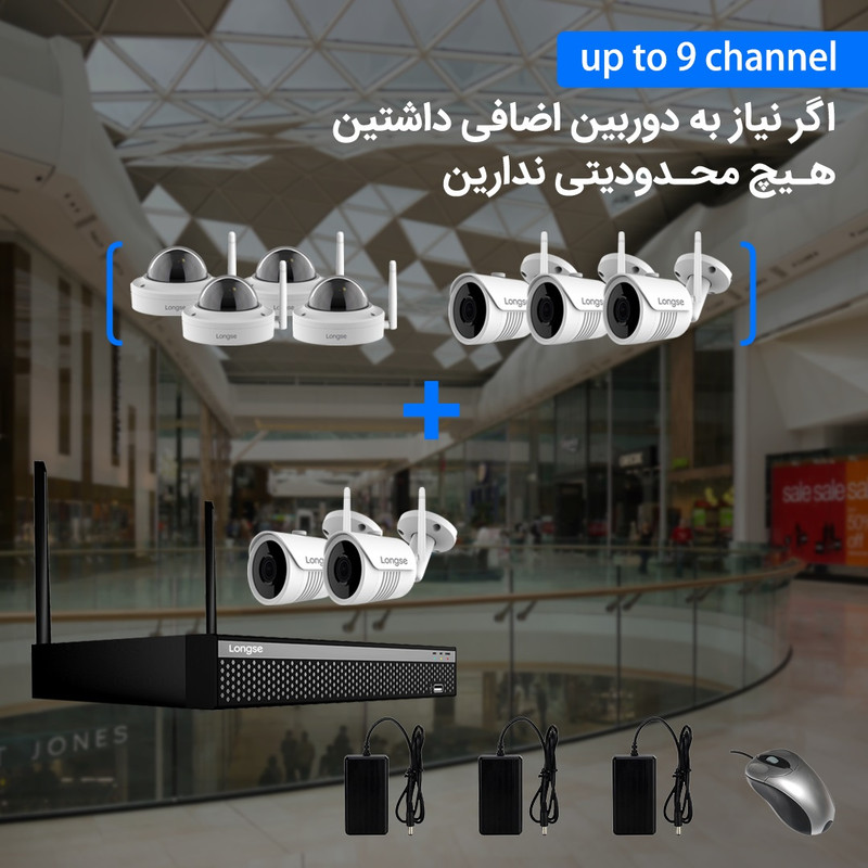سیستم امنیتی لانگسی مدل WIFI3608DE2SW200