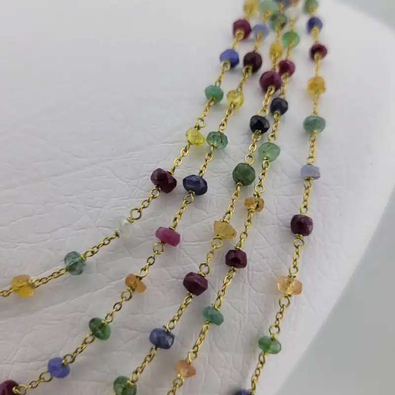 نیم ست زنانه مدل سنگ یاقوت و زمرد جواهری کد777