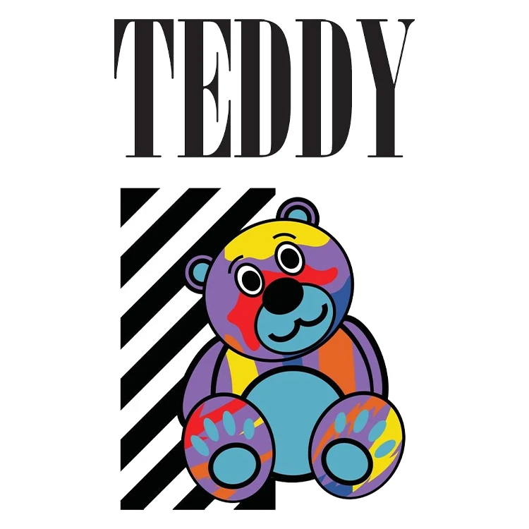 استیکر پارچه و لباس پاد آفرین مدل کارتونی کد S1496