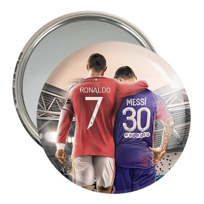 آینه جیبی خندالو مدل کریستیانو رونالدو و لیونل مسی  کد 14000